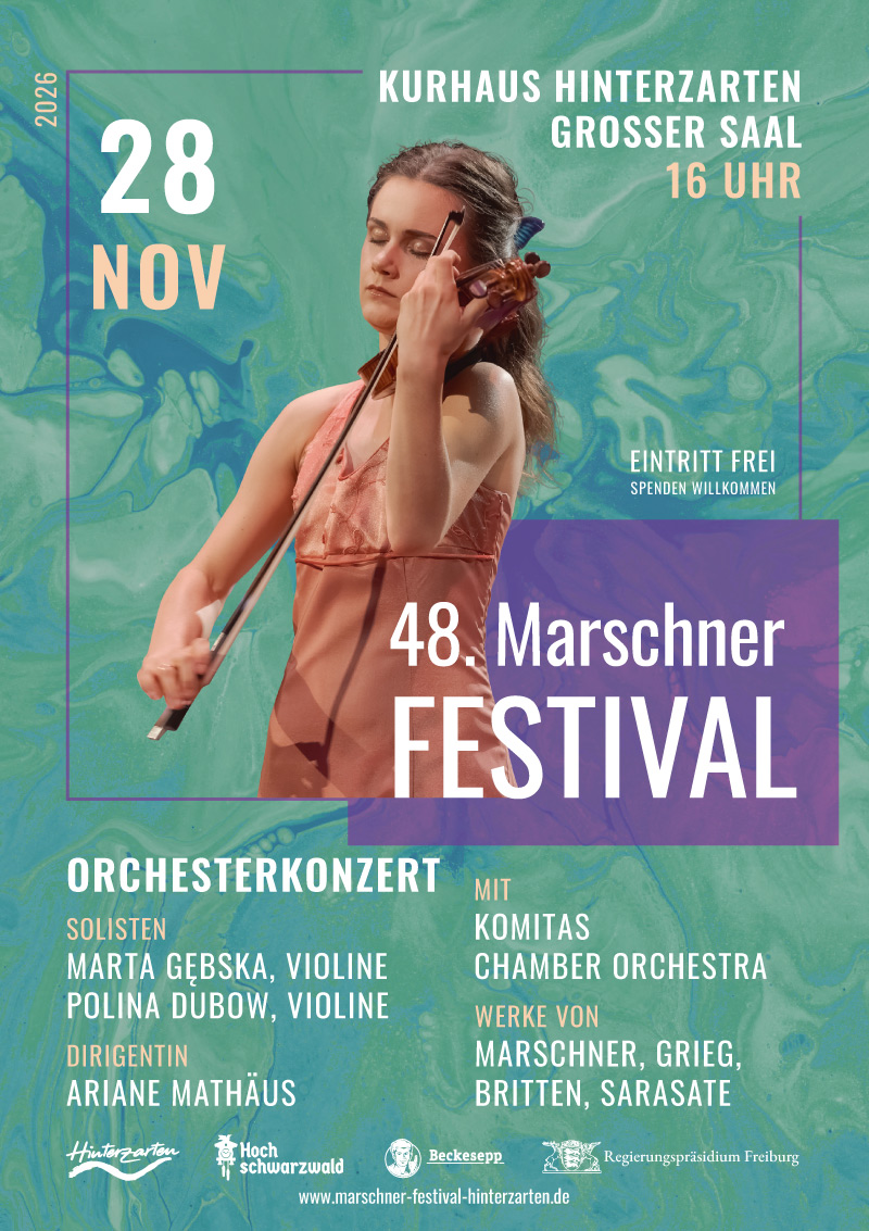 Marschner Festival 2026 - 28. November - Orchesterkonzert mit Marta Gebska