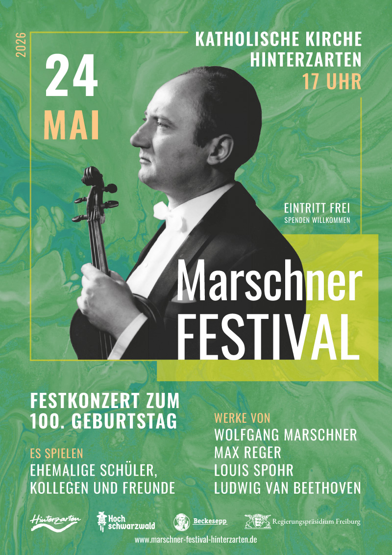 Marschner Festival 2026 - 24. Mai - Festkonzert zum 100. Geburtstag
